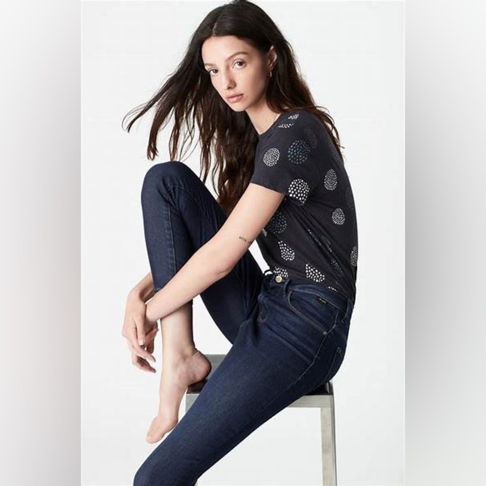 Alissa Ankle Skinny Jeans in Dark